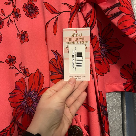 Pink and Red Ruffled High-Low Sundress - Picture 5 of 5